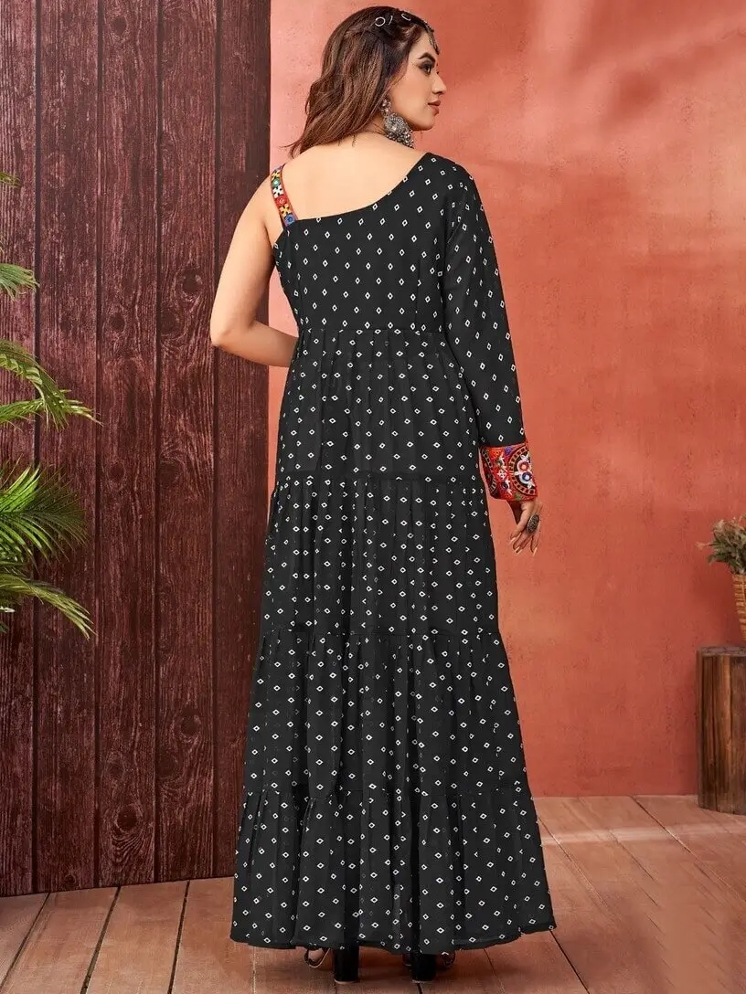 Elevate Your Aura with Black Georgette Designer Gown image 3