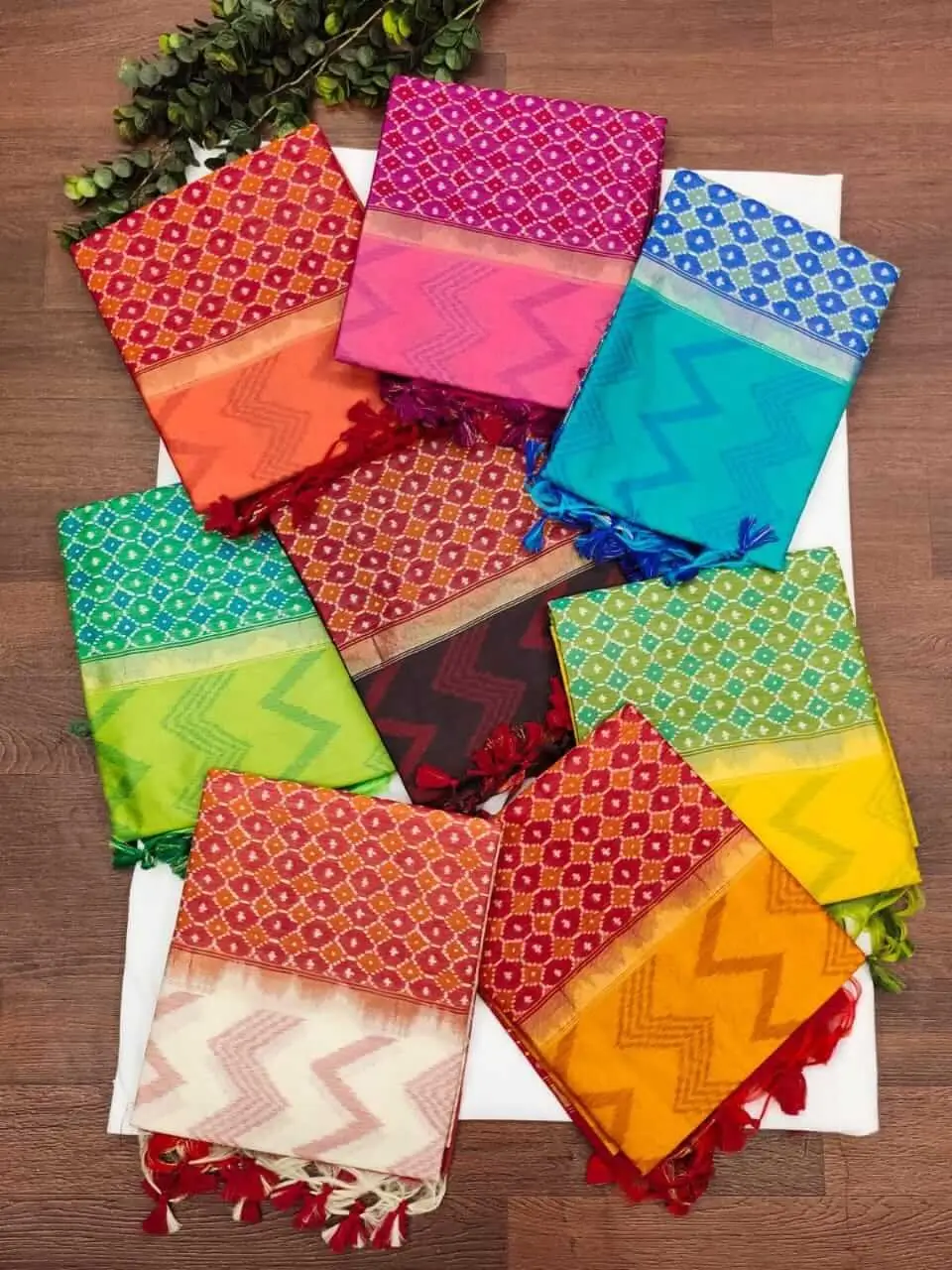 Refine Your Glow with Peach And Red Zari Woven Tussar Silk Saree image 3
