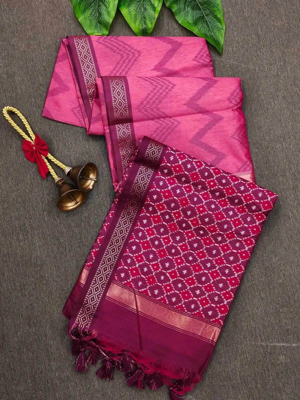 Step Into Fabulous with Pink Zari Woven Tussar Silk Saree