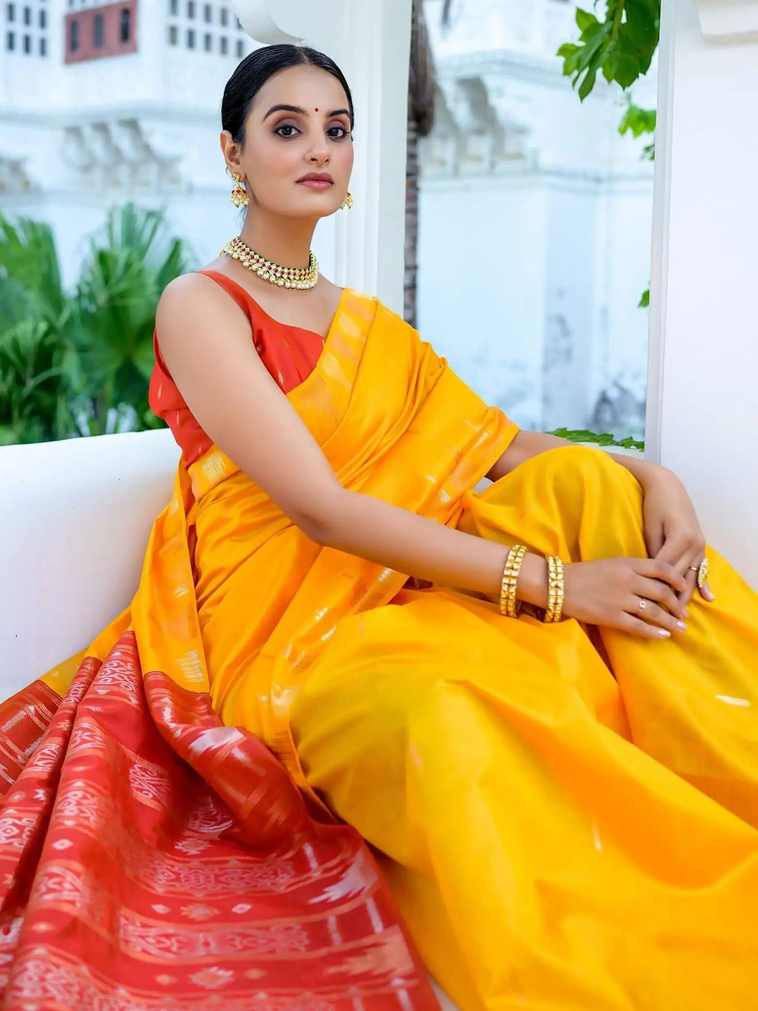 Enhance Your Essence with Yellow Tussar Silk Saree image 2