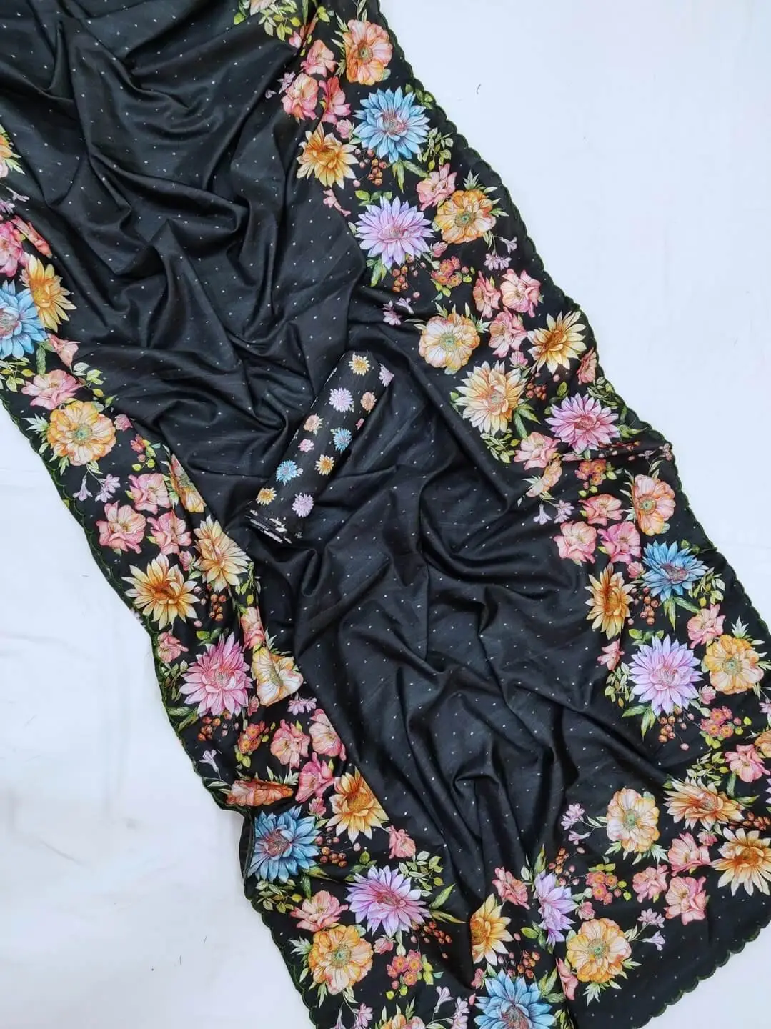Enhance Your Essence with Black Tussar Silk Saree image 2
